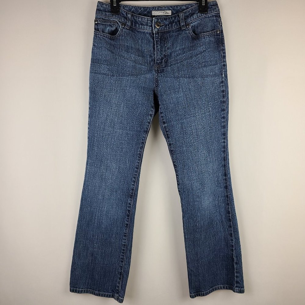 Chico's Platinum Ultimate Fit BootLeg Jean 0/30x29